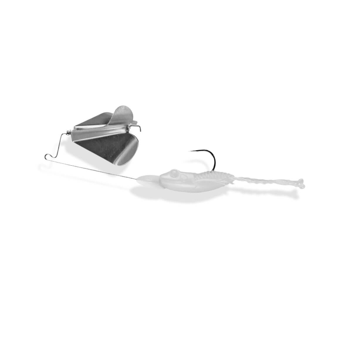 View of Top Waters FishLab Bio-Blade Buzzbait White available at EZOKO Fishing
