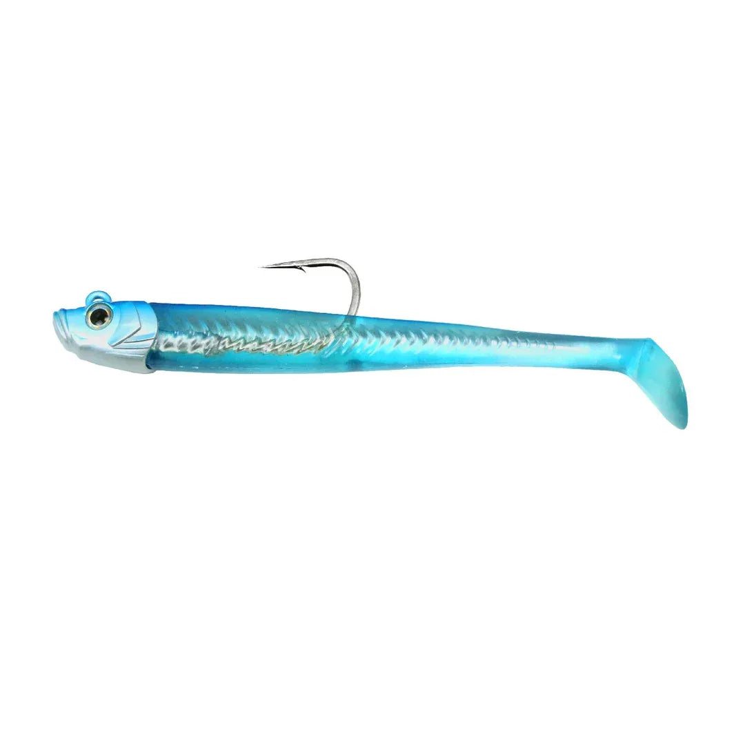 View of Swimbaits FishLab Mad Eel 5" Blue Ice available at EZOKO Fishing