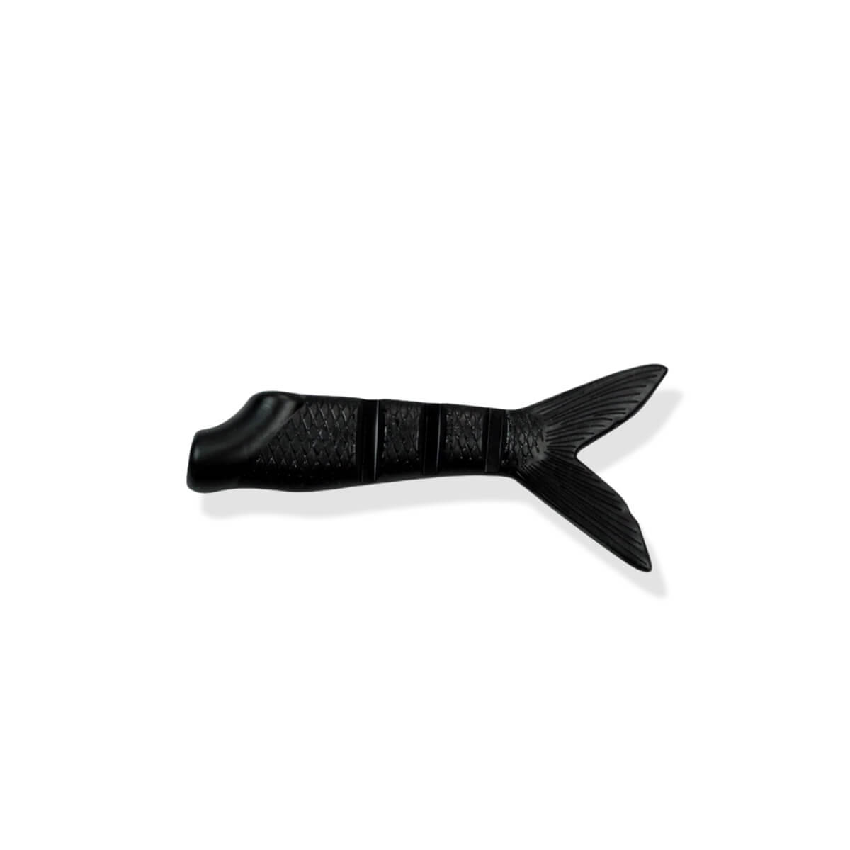 View of Lures Add-on FishLab Mimic Tail Trailer Black available at EZOKO Pike and Musky Shop