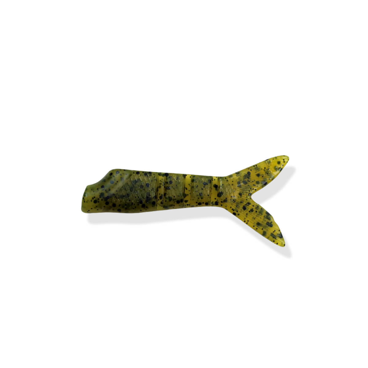 View of Lures Add-on FishLab Mimic Tail Trailer Green Pumpkin available at EZOKO Pike and Musky Shop