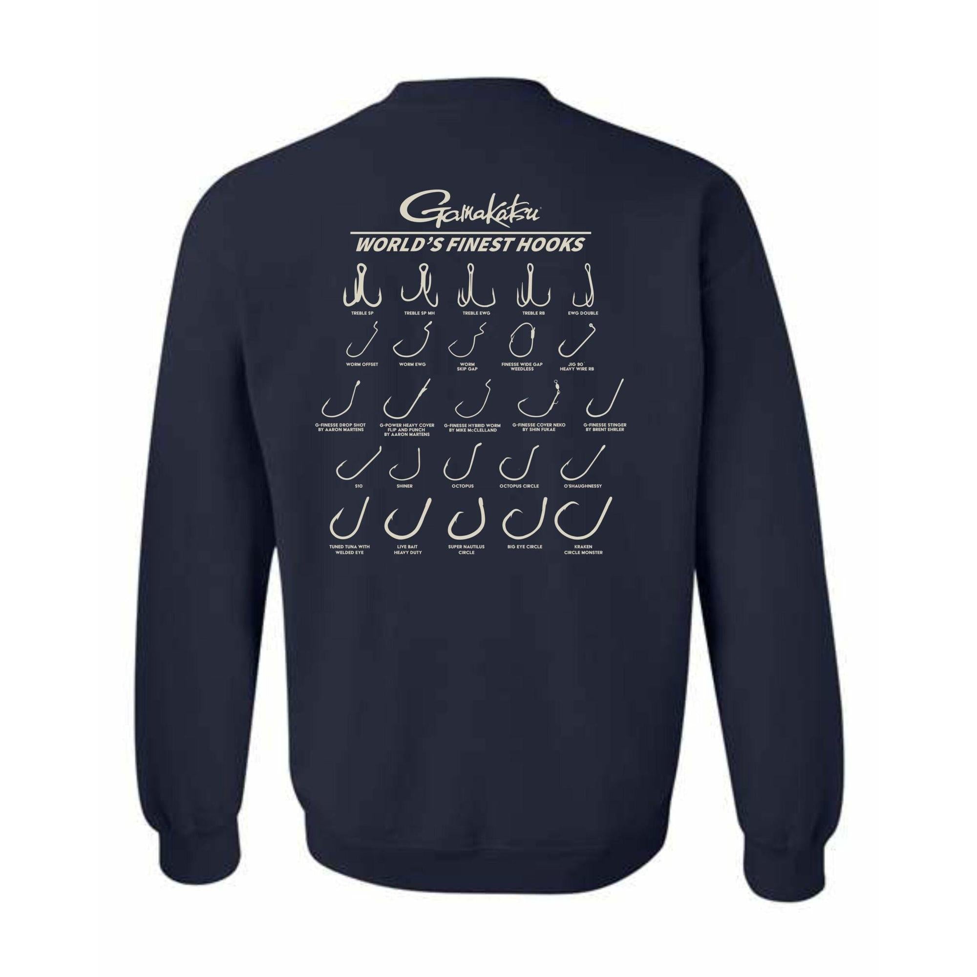 View of Gamakatsu Retro Sweatshirt available at EZOKO Fishing