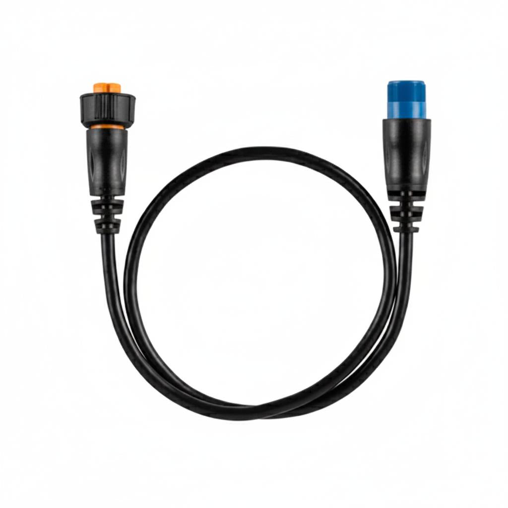 View of Garmin 8-pin Transducer to 12-pin Sounder Adapter Cable with XID available at EZOKO Fishing