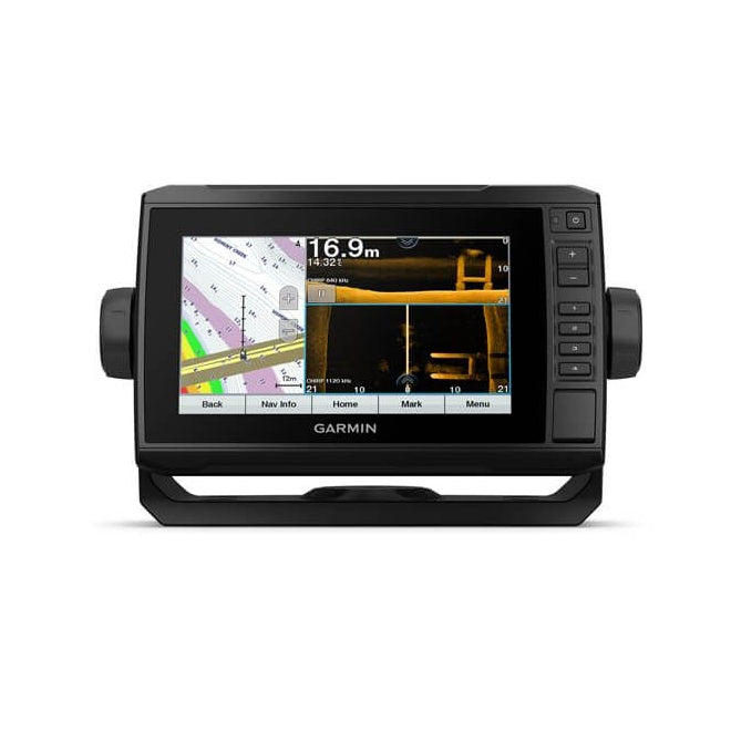 View of fish_finder Garmin ECHOMAP UHD 75SV with GT54UHD TM Transducer & LakeVü G3 Map available at EZOKO Pike and Musky Shop