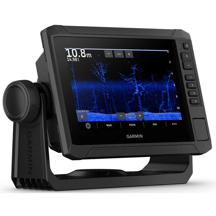 View of electronic_accessories Garmin ECHOMAP UHD2 75sv with GT54 Transducer and Garmin Navionics+ Canada available at EZOKO Pike and Musky Shop