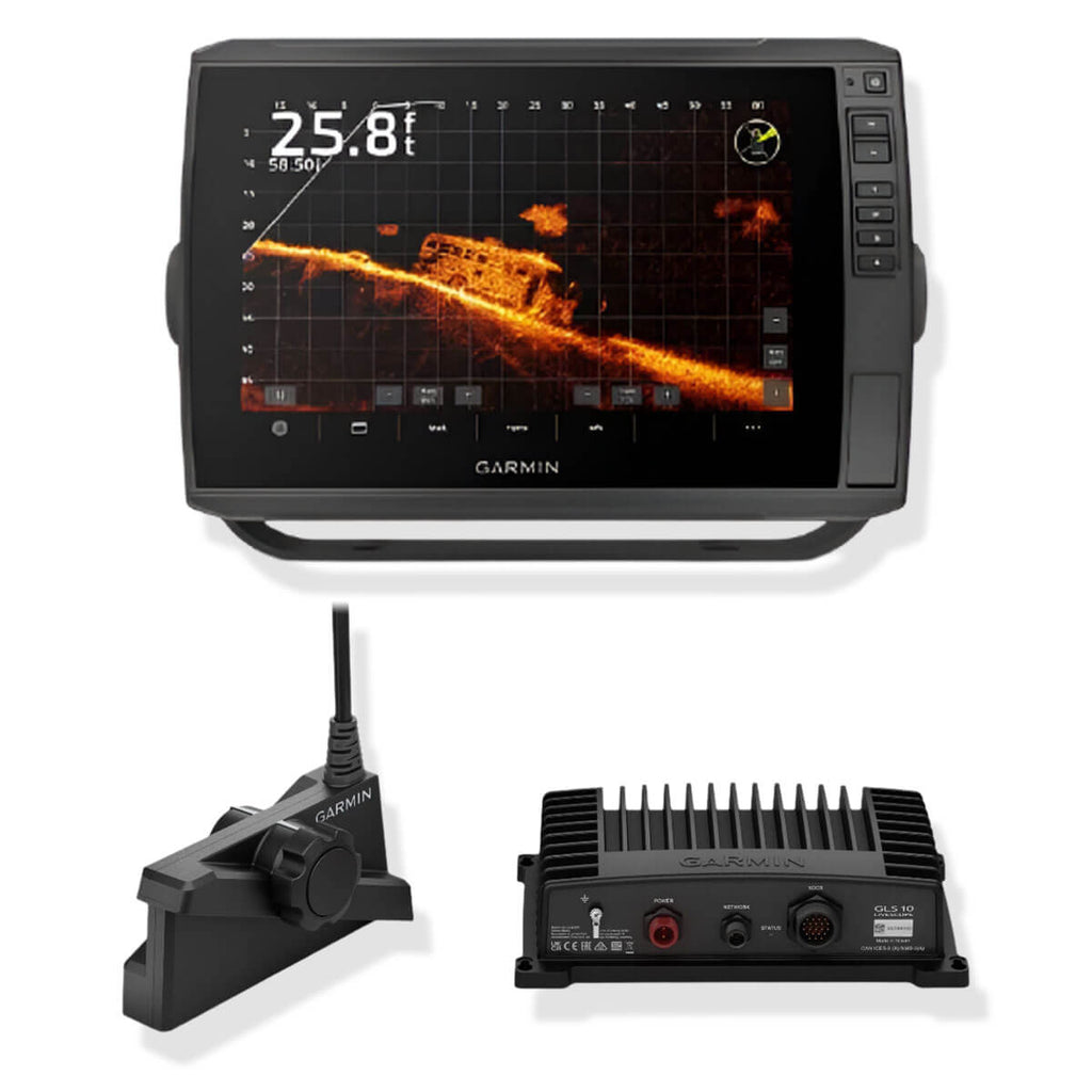 Garmin ECHOMAP Ultra 126sv + LiveScope LVS34 Bundle – 12″ UHD Fish Fin