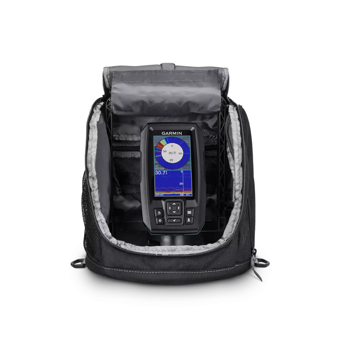 View of Garmin STRIKER PLus 4 Ice Fishing Bundle available at EZOKO Fishing