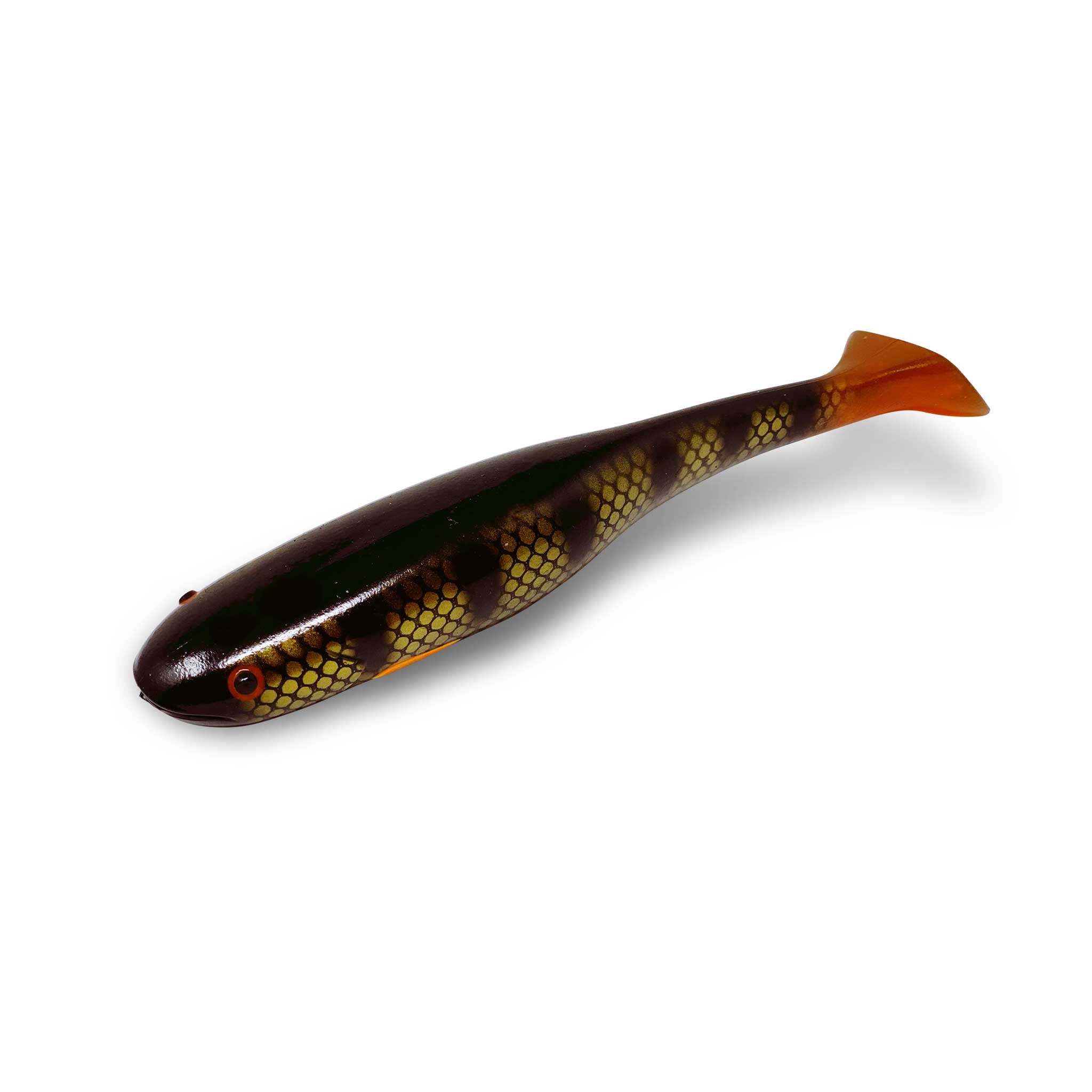 View of Swimbaits Gator Catfish Paddle Swimbait Black Perch available at EZOKO Fishing