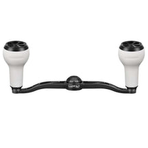 View of Rods-Reels-Accessories Gomexus Aluminium Handle for Baitcasting Reel with TPE Knob BDH-A27 White Black 7x4mm 100mm available at EZOKO Pike and Musky Shop