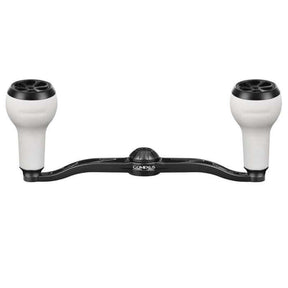 View of Rods-Reels-Accessories Gomexus Aluminium Handle for Baitcasting Reel with TPE Knob BDH-A27 White Black 7x4mm 100mm available at EZOKO Pike and Musky Shop