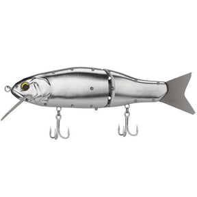 View of Swimbaits Gomexus Cyberbait 240 Metal Glide Bait Silver available at EZOKO Pike and Musky Shop