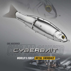 View of Swimbaits Gomexus Cyberbait 240 Metal Glide Bait Silver available at EZOKO Pike and Musky Shop