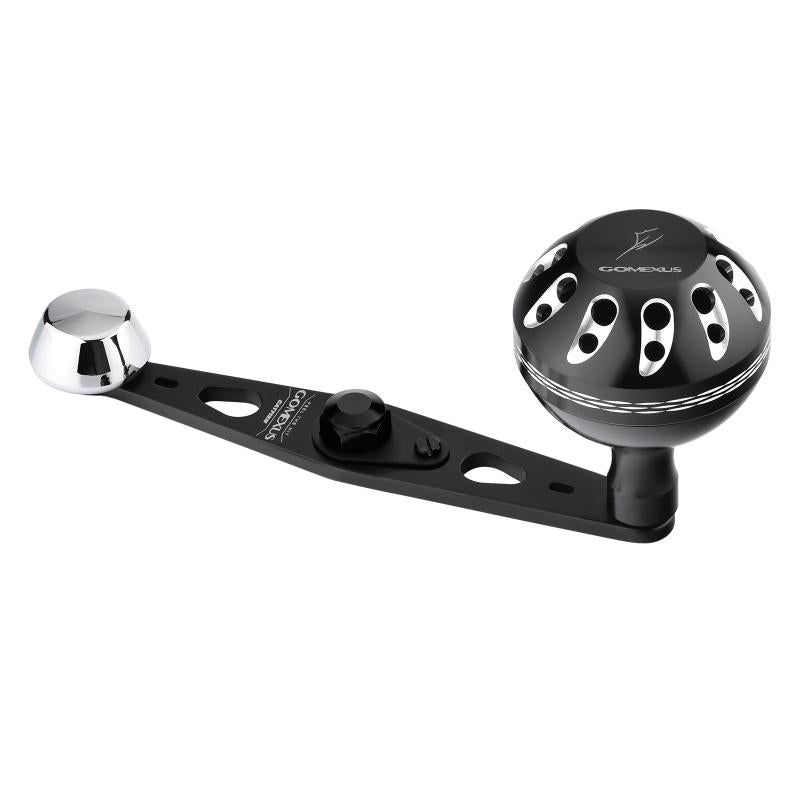 View of Rods-Reels-Accessories Gomexus Power Handle for Conventional Reel MBC Black 8x5mm 95mm available at EZOKO Pike and Musky Shop