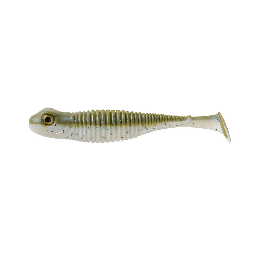 View of Great Lakes Finesse Dropkick Shad 3.25" Watermelon Pearl available at EZOKO Fishing