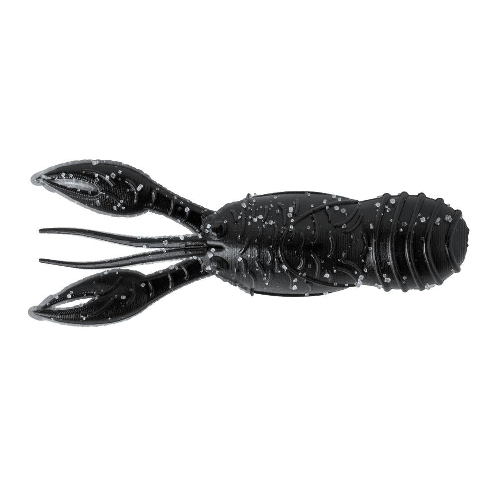 View of Great Lakes Finesse Micro Juvy Craw 2" Matte Black Floating available at EZOKO Fishing