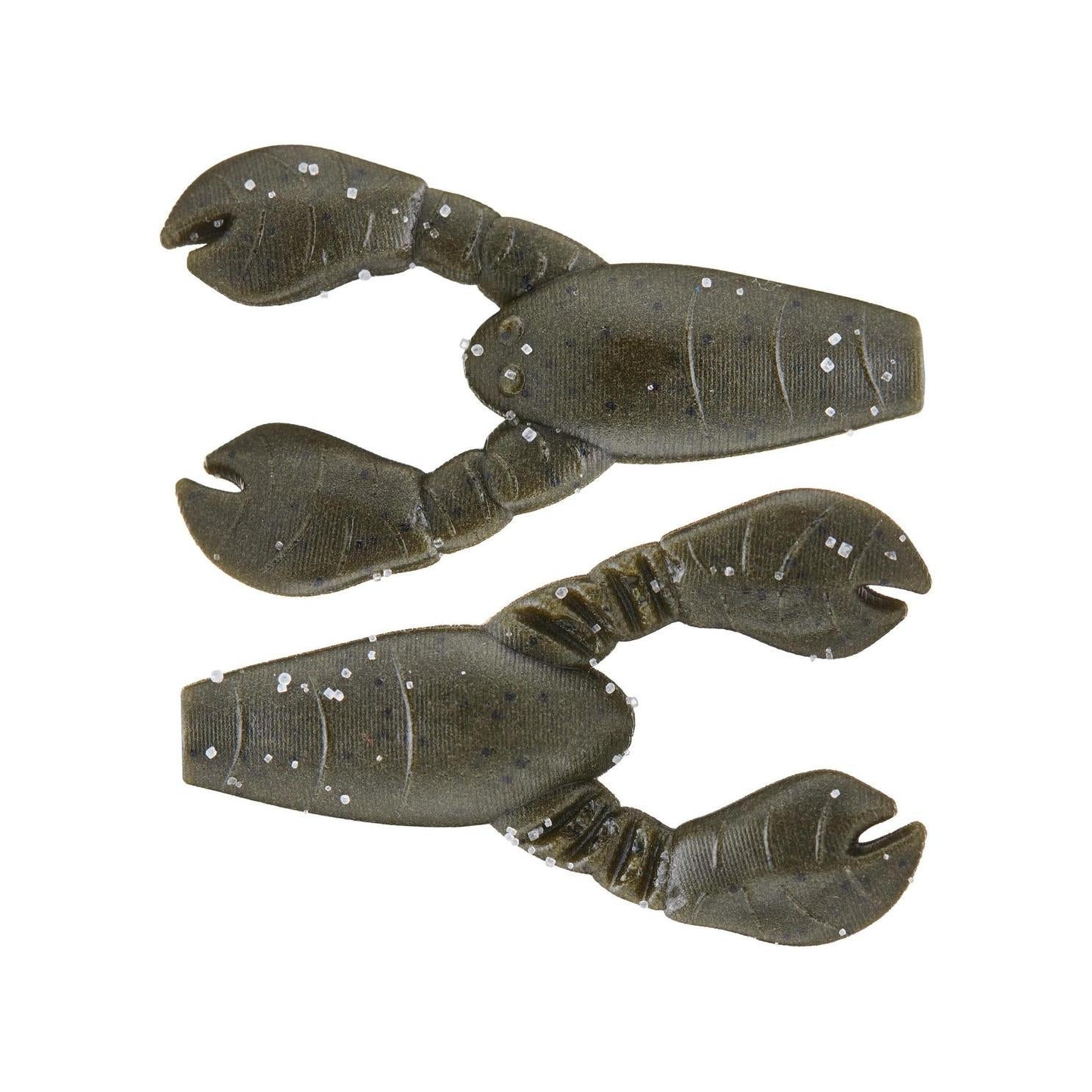 View of Great Lakes Finesse Micro Snack Craw 1.7" Green Pumpkin Float available at EZOKO Fishing