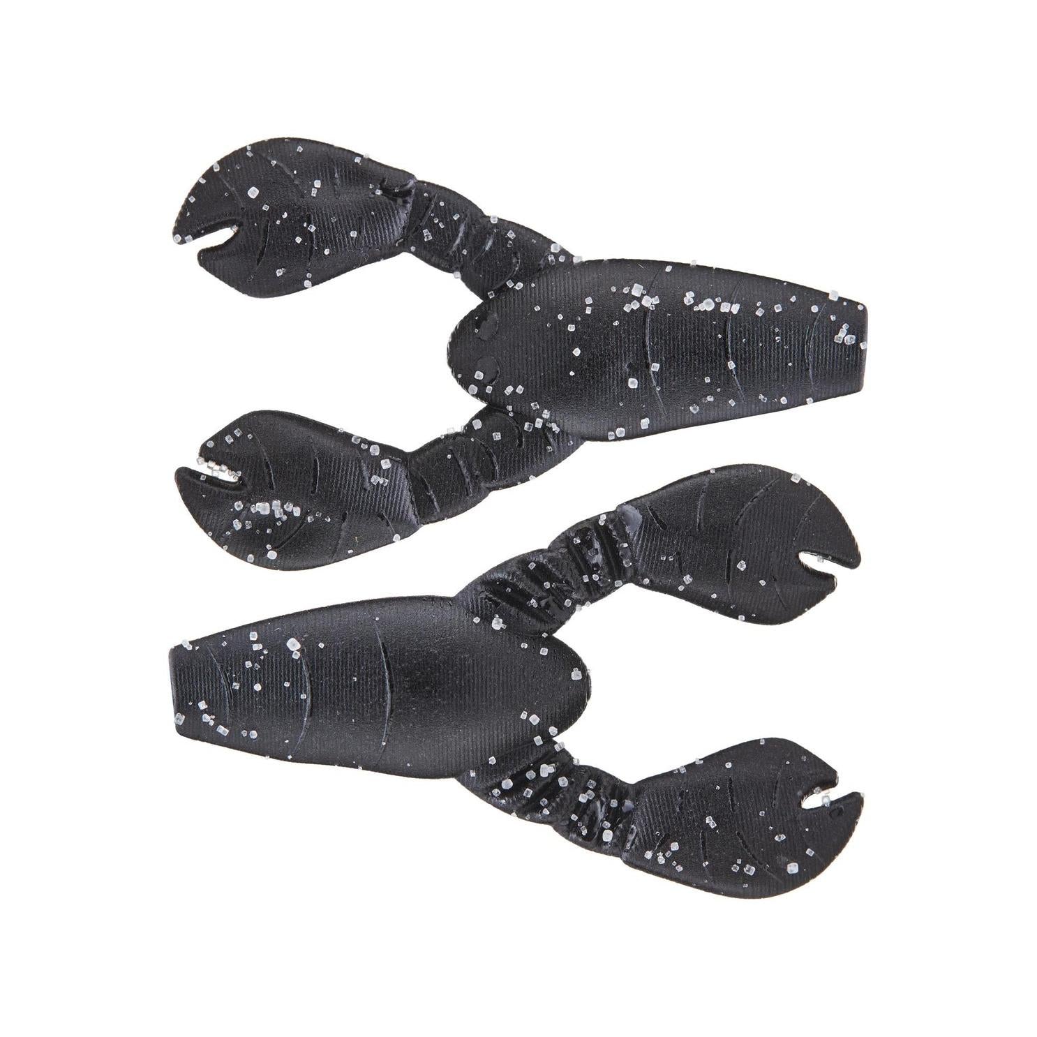 View of Great Lakes Finesse Micro Snack Craw 1.7" Matte Black Float available at EZOKO Fishing