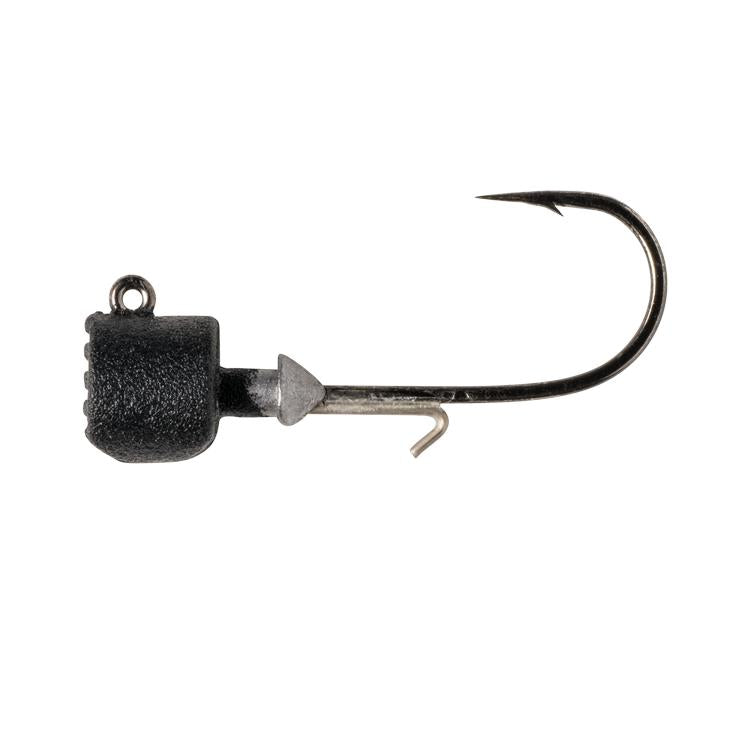 View of Great Lakes Finesse Ned Jighead 1/4oz 1/0 Matte Black available at EZOKO Fishing