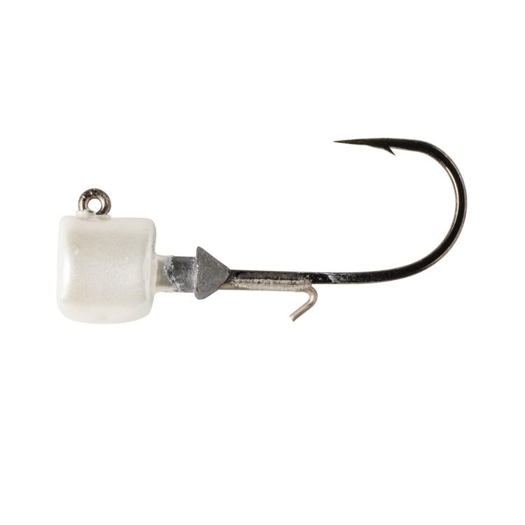 View of Great Lakes Finesse Ned Jighead 1/4oz 1/0 Pearl White available at EZOKO Fishing