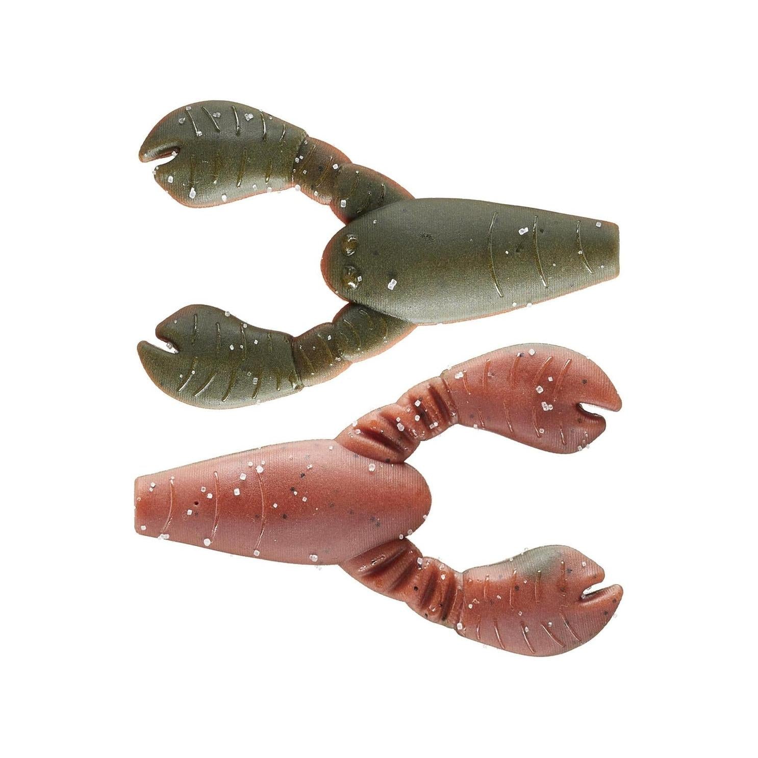 View of Great Lakes Finesse Snack Craw 2.1" Green Pumpkin Orange Float available at EZOKO Fishing