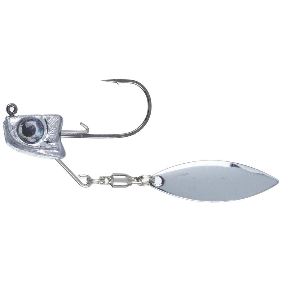 View of Great Lakes Finesse Sneaky Underspin 3/16oz #1 The OG Silver Blade available at EZOKO Fishing