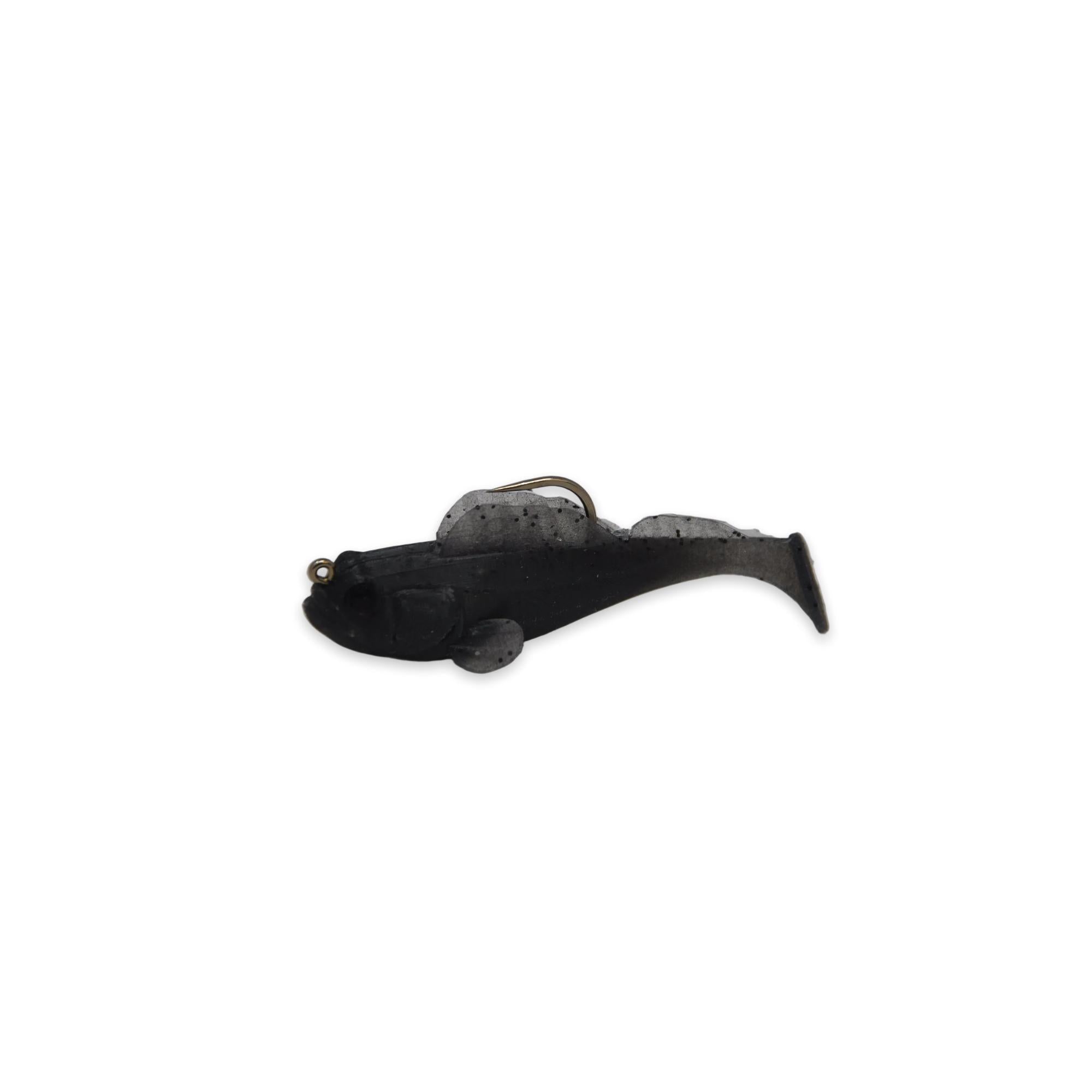 View of Hatch Match finesse Goby 2.3" Swimbait Black available at EZOKO Fishing