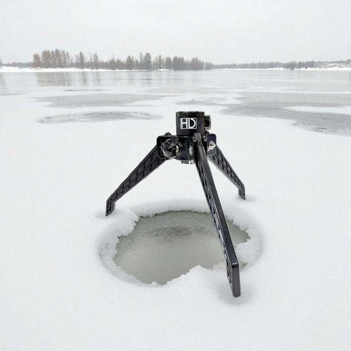 View of HD Innovations Ice Tripod available at EZOKO Fishing