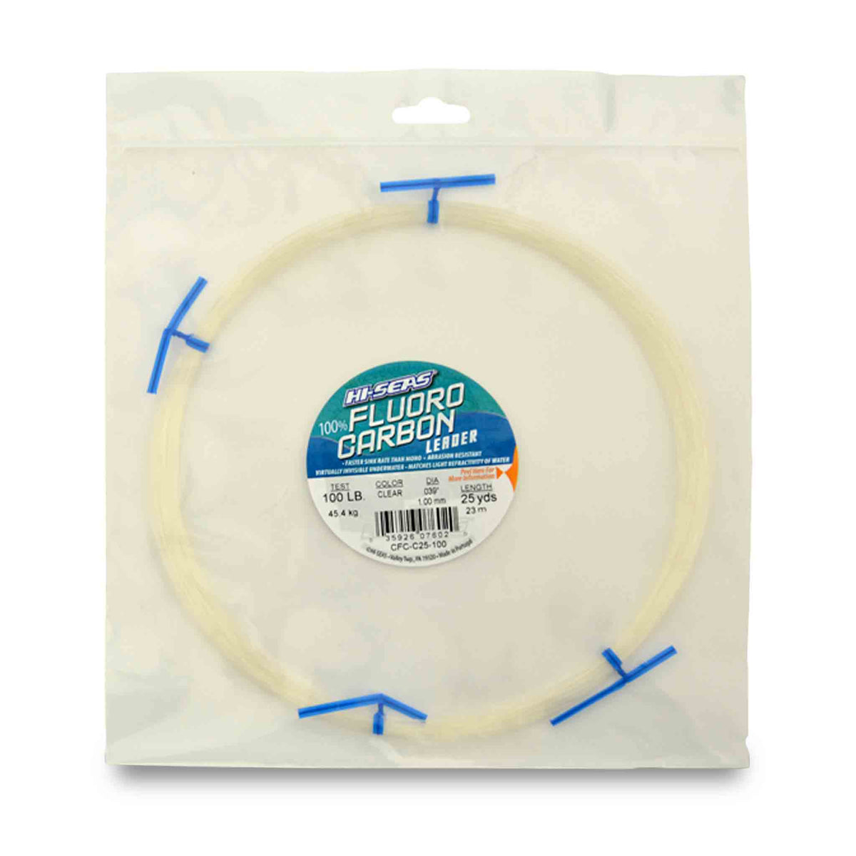 Hi-Seas Fluorocarbon leader 100 lb Fluorocarbon-Wire