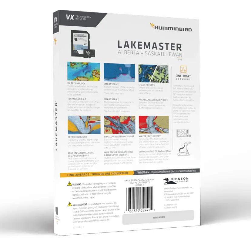 View of electronic_accessories Humminbird Lakemaster VX Alberta Saskachewan V1 available at EZOKO Fishing