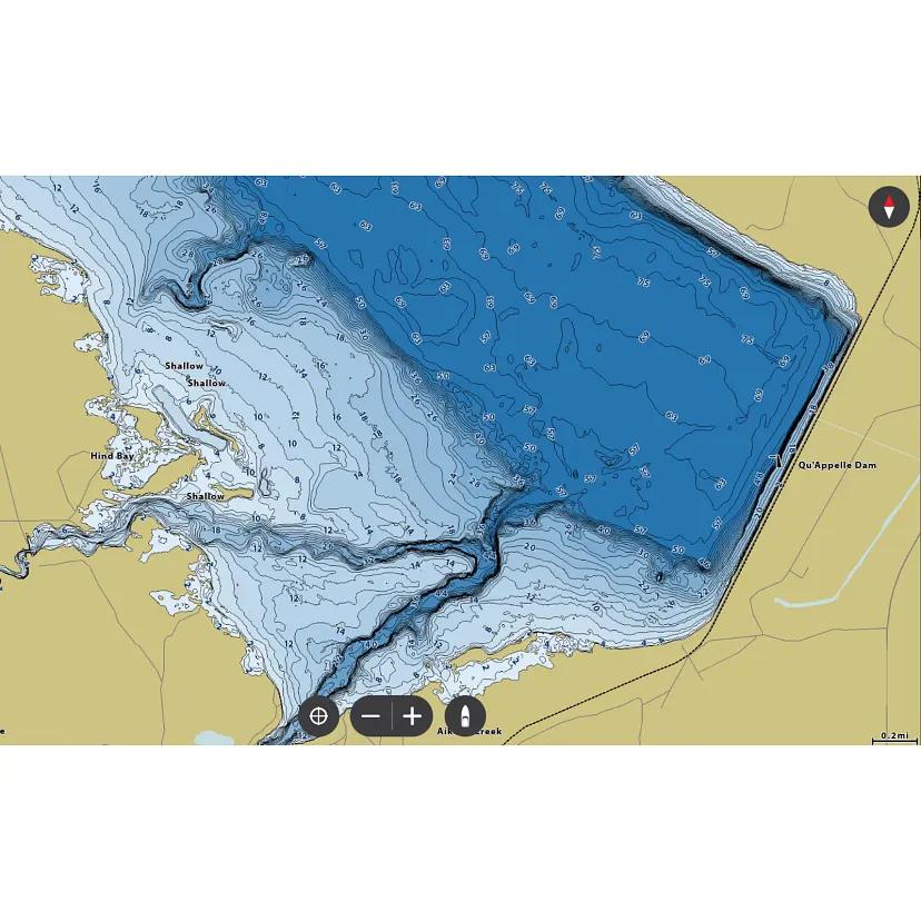 View of electronic_accessories Humminbird Lakemaster VX Alberta Saskachewan V1 available at EZOKO Fishing
