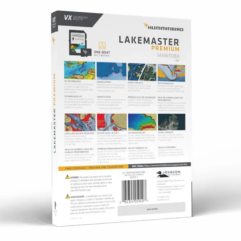 View of electronic_accessories Humminbird Lakemaster VX Premium Manitoba V2 available at EZOKO Fishing