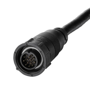 View of transducer Humminbird XM 14 HW MSI T - SOLIX MEGA SI+, DI+, Dual Spectrum CHIRP w/ Temp Transom Transducer available at EZOKO Pike and Musky Shop