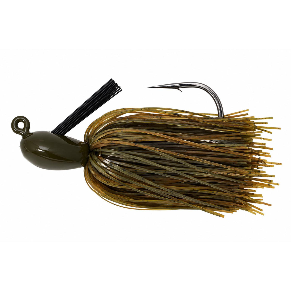 View of Huskie Muskie Huskie Jig 1.5 oz Green Pumpkin available at EZOKO Fishing