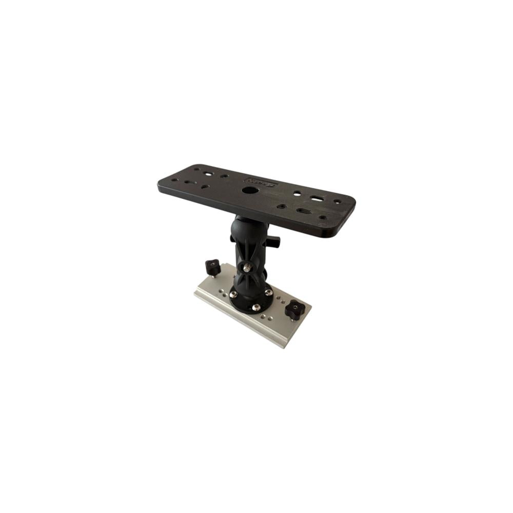 View of boating_accessories Jac Marine 2.5" Compact Rail Plate — Aluminum available at EZOKO Fishing