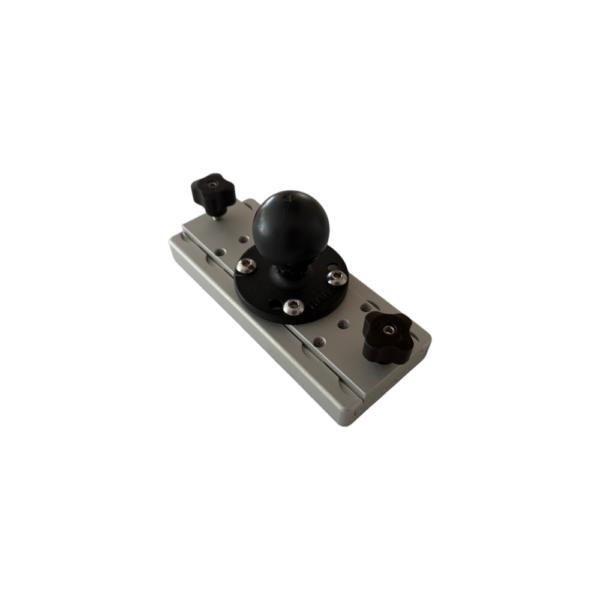 View of boating_accessories Jac Marine 2.5" Compact Rail Plate — Aluminum available at EZOKO Fishing