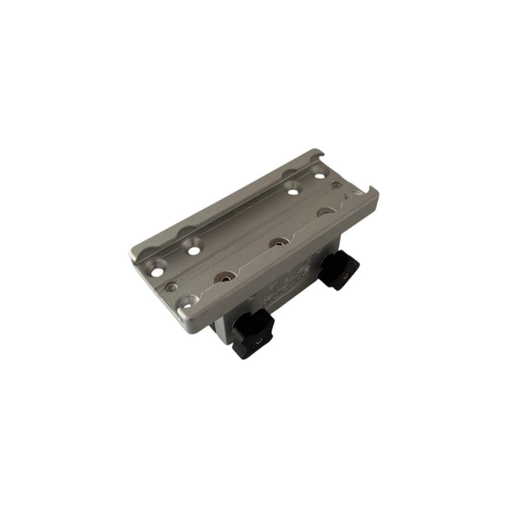 View of boating_accessories Jac Marine 2.5" x 6" Aluminum Mounting Rail - Aluminum available at EZOKO Fishing