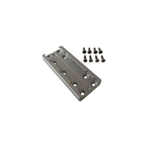 View of boating_accessories Jac Marine 2.5" x 6" Aluminum Mounting Rail - Aluminum available at EZOKO Fishing