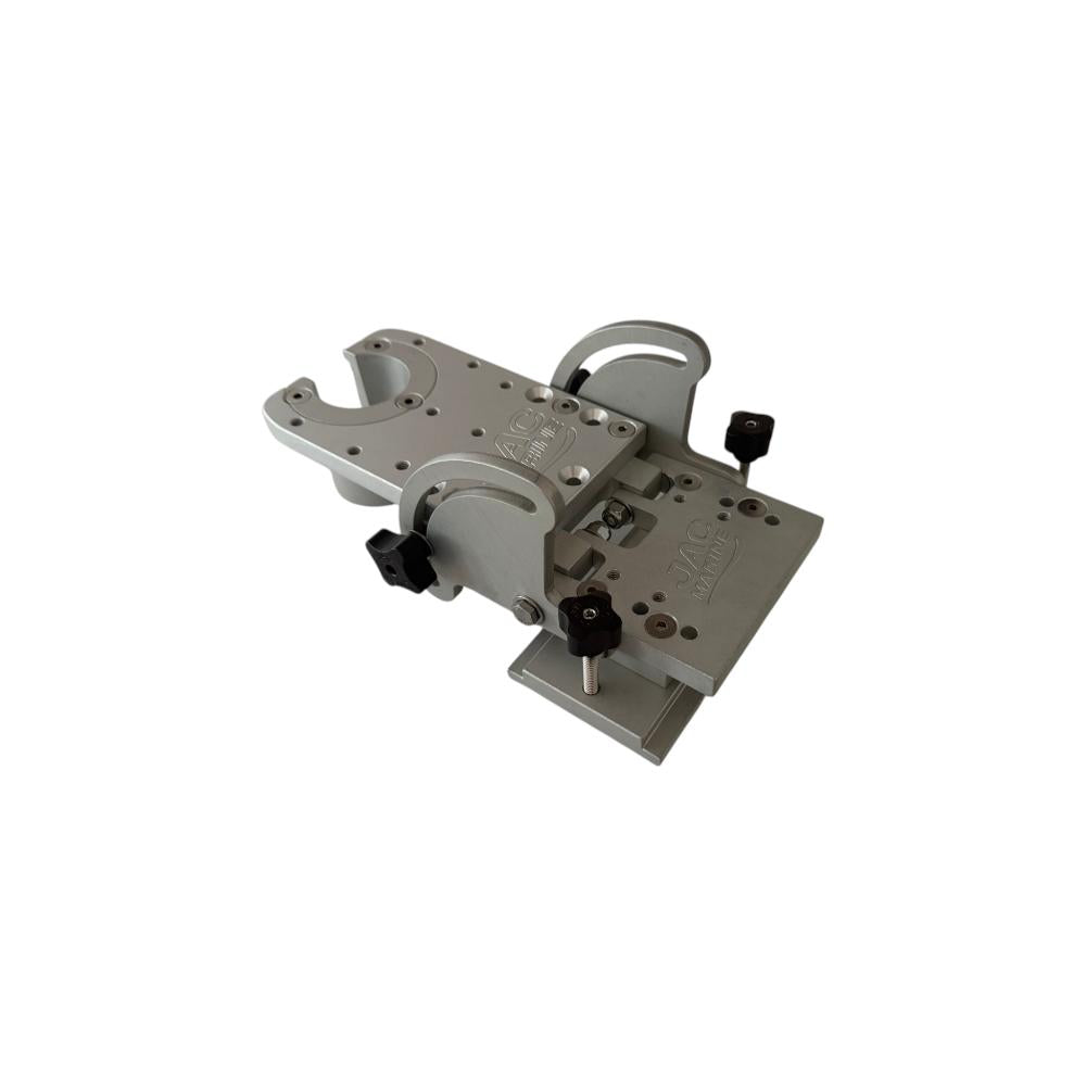 View of boating_accessories Jac Marine Adjustable 0° aluminum mounting rail (-10° to 100°) available at EZOKO Fishing