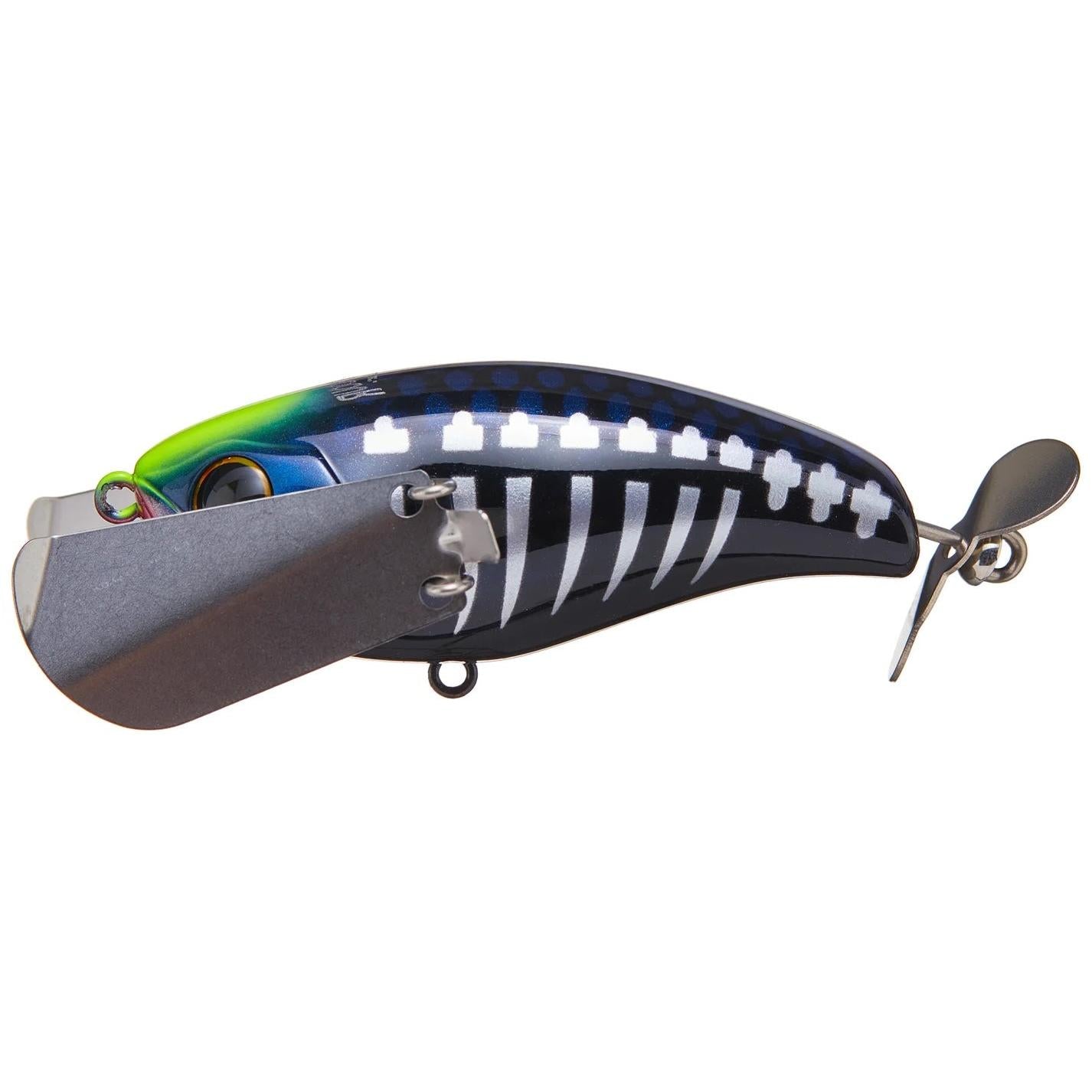 View of Softbaits Jackall Pompadour JR Black Bone available at EZOKO Fishing