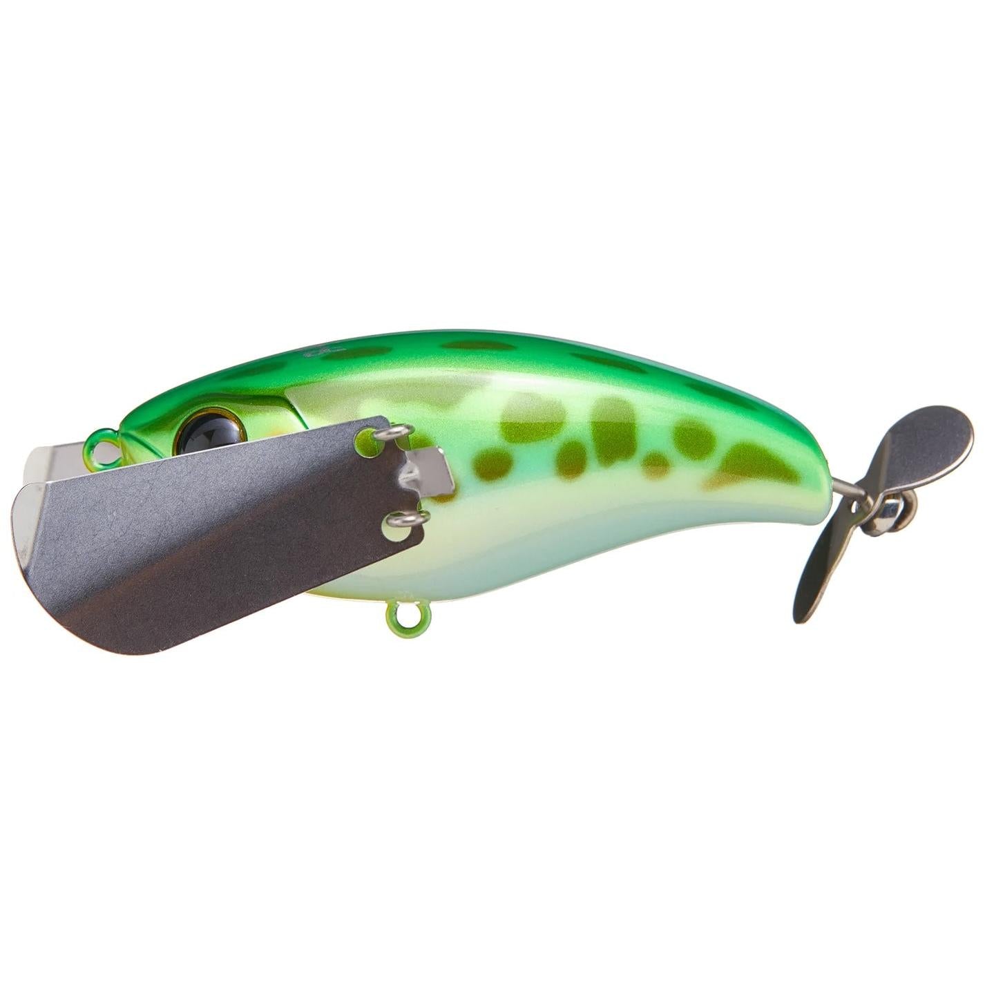 View of Softbaits Jackall Pompadour JR Green Frog available at EZOKO Fishing
