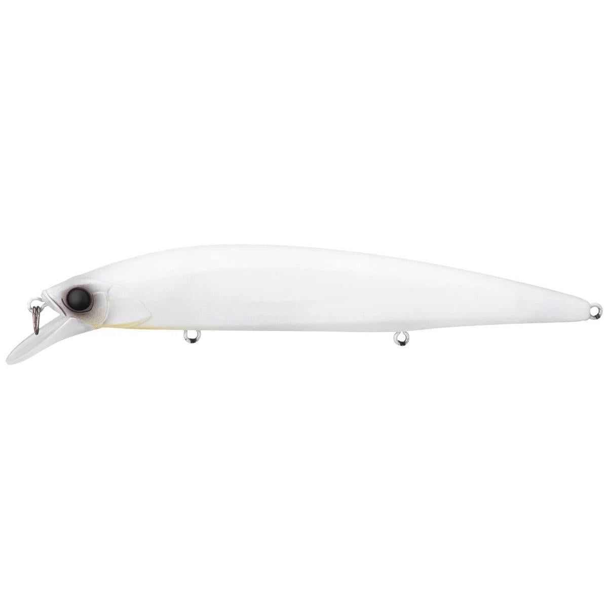 View of Softbaits Jackall Rerange 110 110 Matte Pearl White available at EZOKO Fishing
