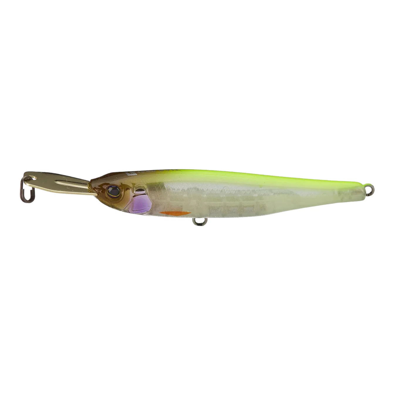 View of Softbaits Jackall Riserbait 007R Chartreuse Back Pearl available at EZOKO Fishing