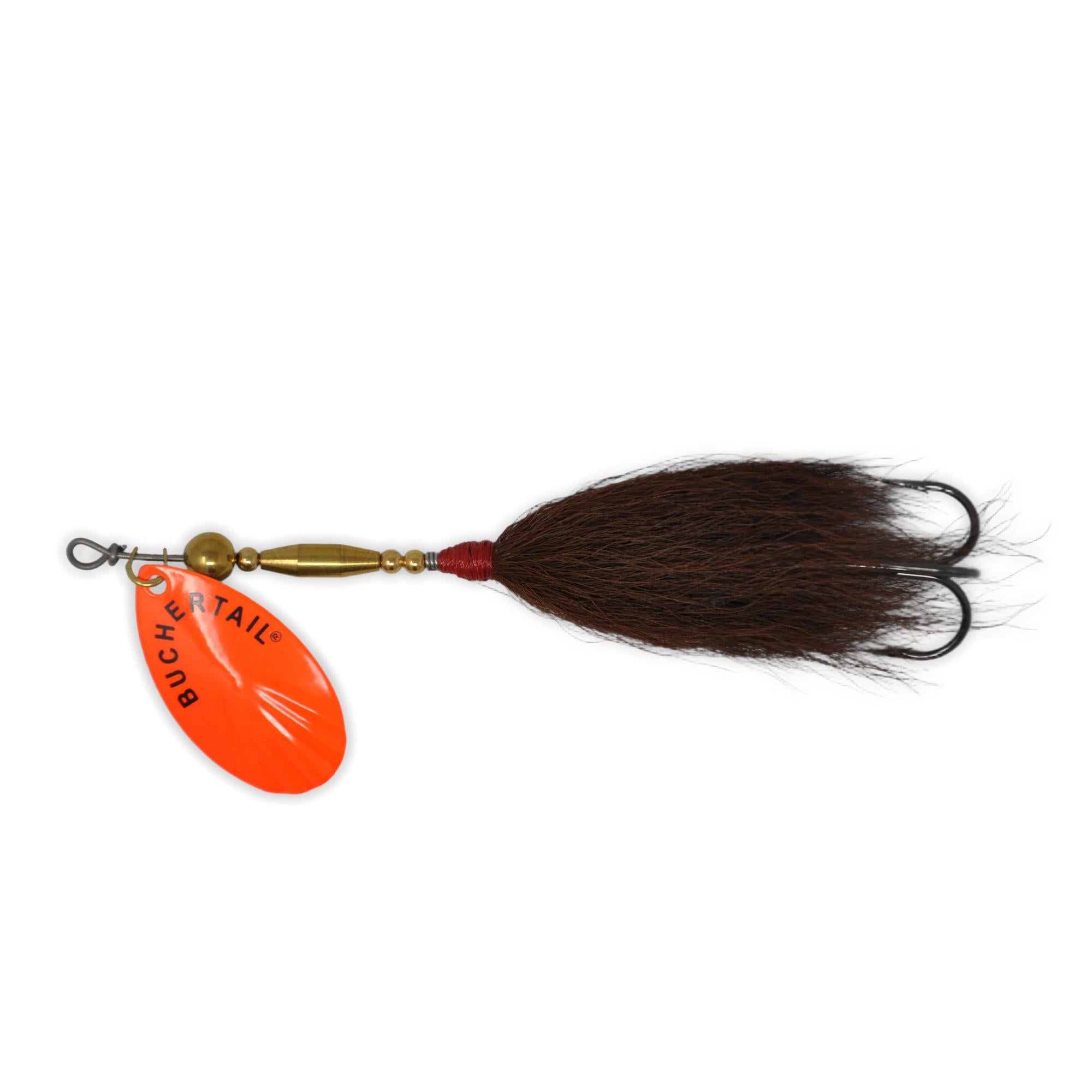 View of Bucktails Joe Bucher Buchertail - Bucktail Brown/Orange available at EZOKO Fishing