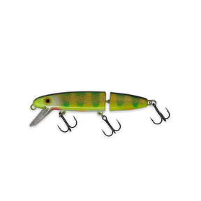 View of Crankbaits Joe Bucher Jointed Shallow Raider 7" Crankbait White Belly Perch available at EZOKO Fishing
