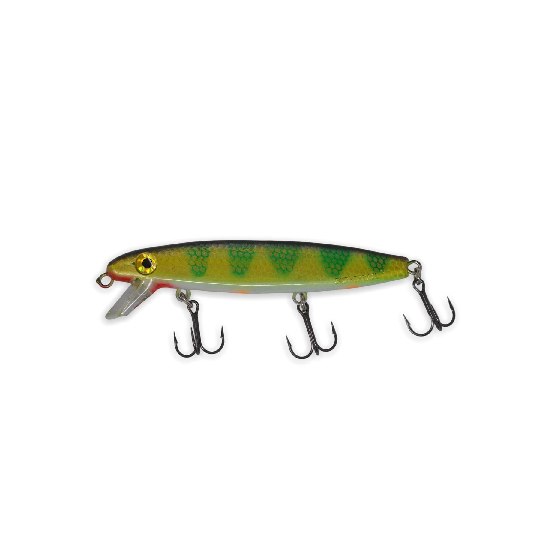 View of Crankbaits Joe Bucher Shallow Raider 7" Crankbait White Belly Perch available at EZOKO Fishing