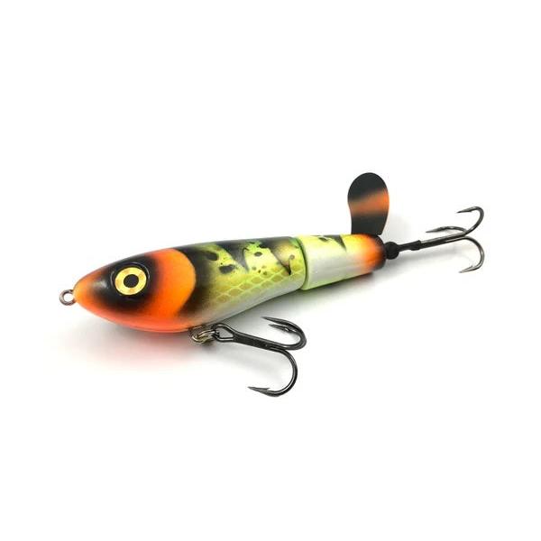 View of Topwater Joe Bucher Top Raider Propbait Sharktooth Tiger available at EZOKO Fishing
