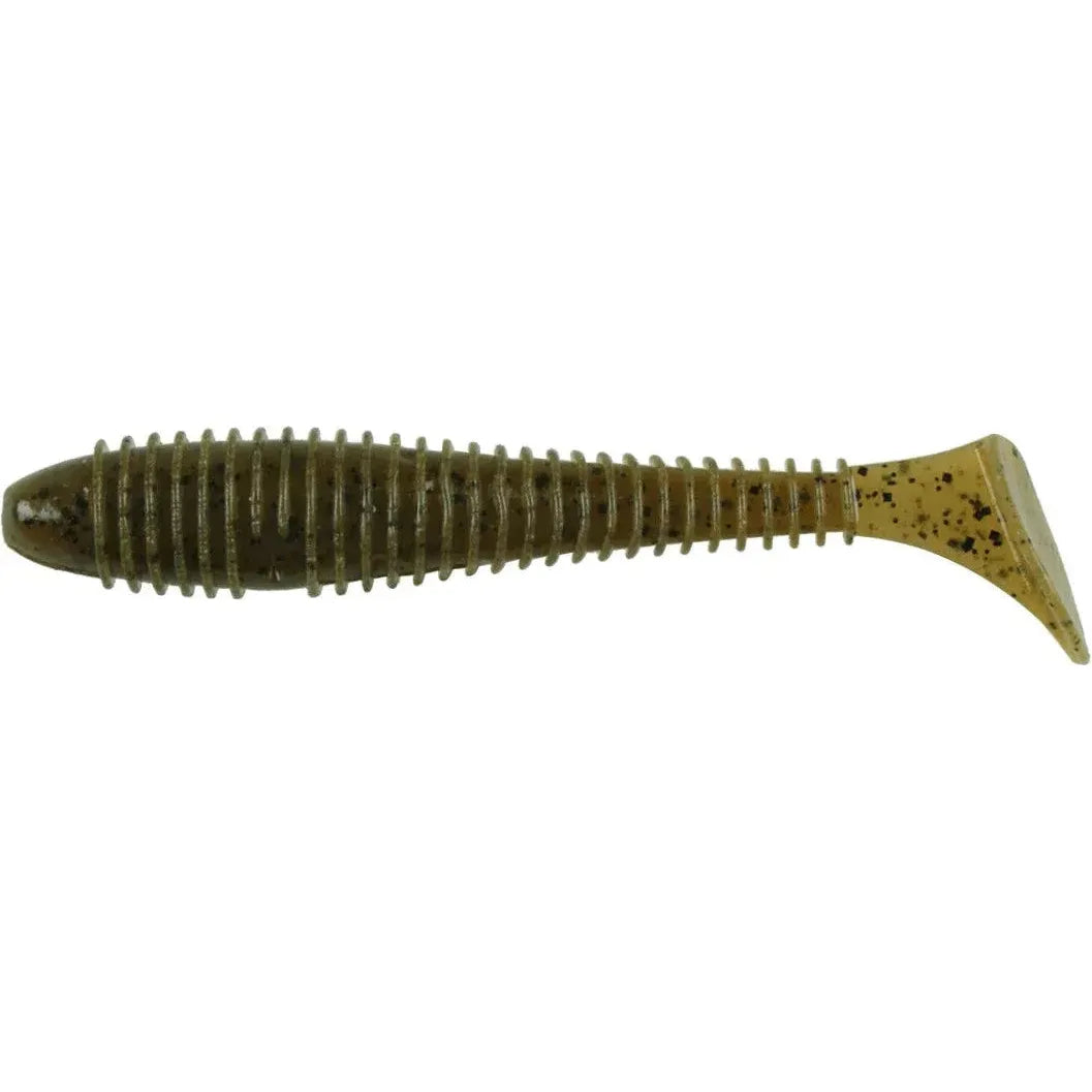 View of Keitech Fat Swing Impact 4.8" Green Pumpkin available at EZOKO Fishing