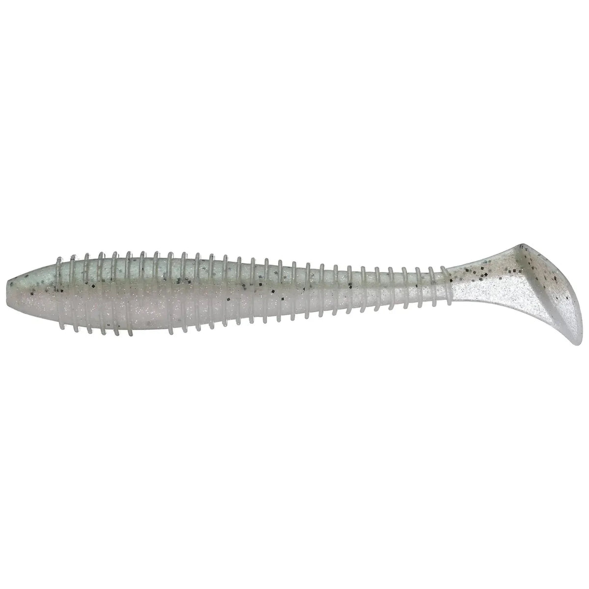 View of Keitech Fat Swing Impact 6.8" Ghost Rainbow Trout available at EZOKO Fishing