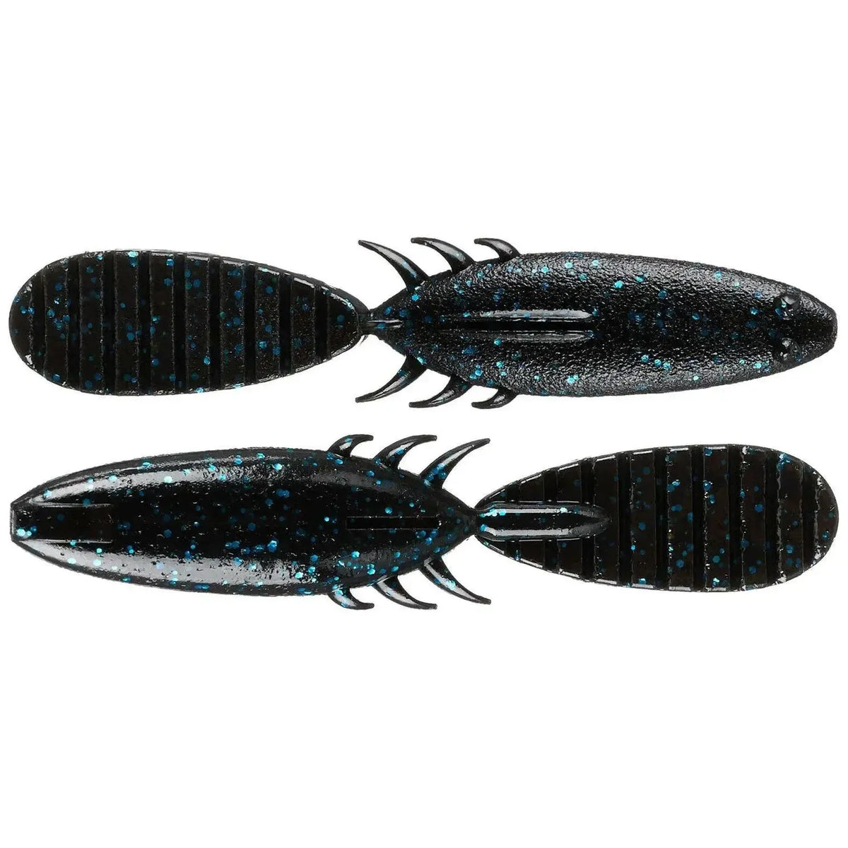 View of Keitech Paddlin' Beaver 3.5" Black Blue available at EZOKO Fishing