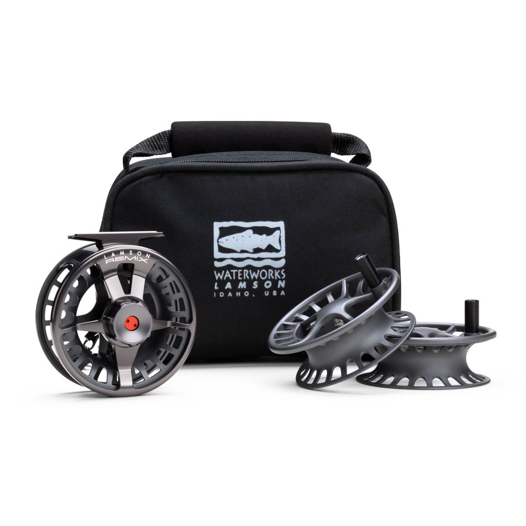 Waterworks Lamson Remix -7+ 3-Pack Smoke Fly Reels