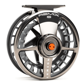 View of Fly_Reels Lamson Remix S Fly Reels 7+ Reel Smoke available at EZOKO Pike and Musky Shop